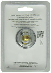 Mr. Gasket gauge fits 1/8-NPT ports for flexible installation.