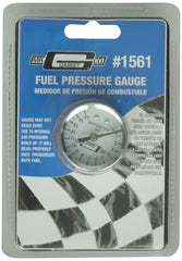 Mr. Gasket gauge showing a 270-degree sweep for quick checks.