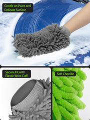 MR.SIGA mitt close-up demonstrates elastic wrist cuff securing the mitt during use.