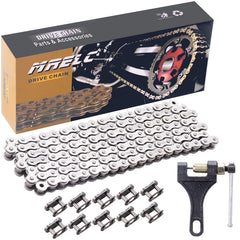 MRELC 420 chain with 132 links shown on a sprocket for reliable power transfer