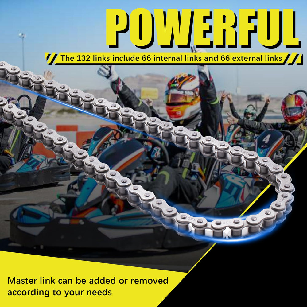MRELC chain mounted on a go-kart to show upgrade potential