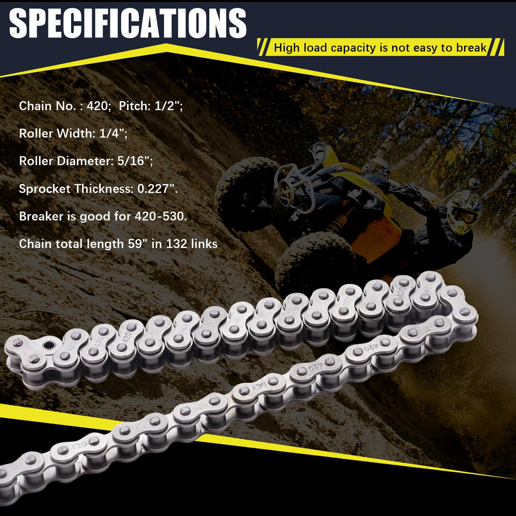 MRELC packaging includes chain breaker and 10 master links for easy setup