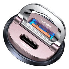 MRGLAS 125W USB-C car charger front view for on-the-go fast charging