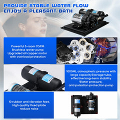 MRGVFLO anti-vibration feet reduce noise and vibration during use