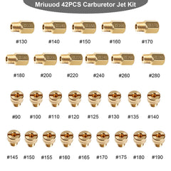 Mriuuod 42Pcs main jets 150 for precise fuel adjustment.