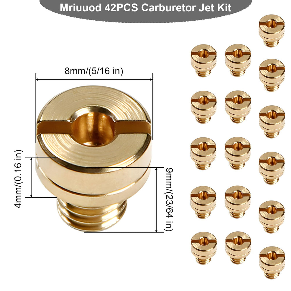 Mriuuod VM pilot jets 25–60 for smooth idle.