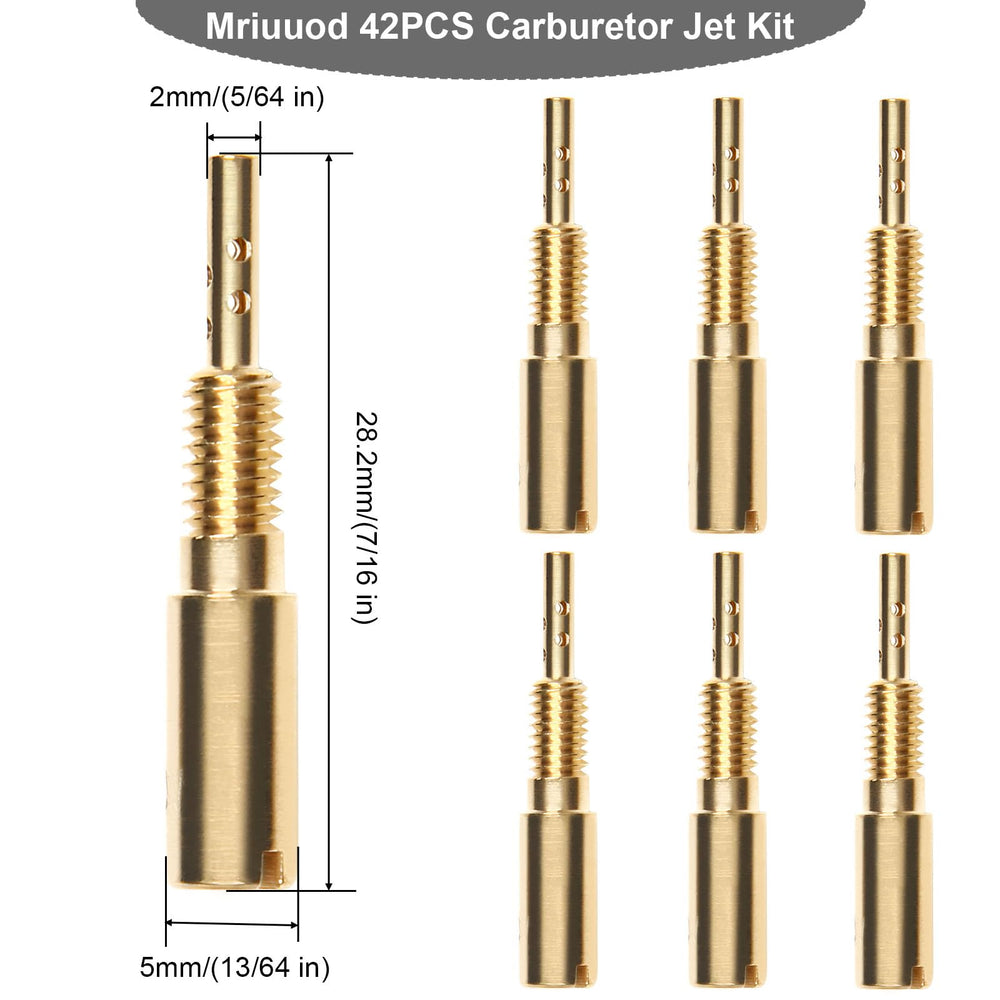 Mriuuod TM pilot jet 40 for stable idle performance.