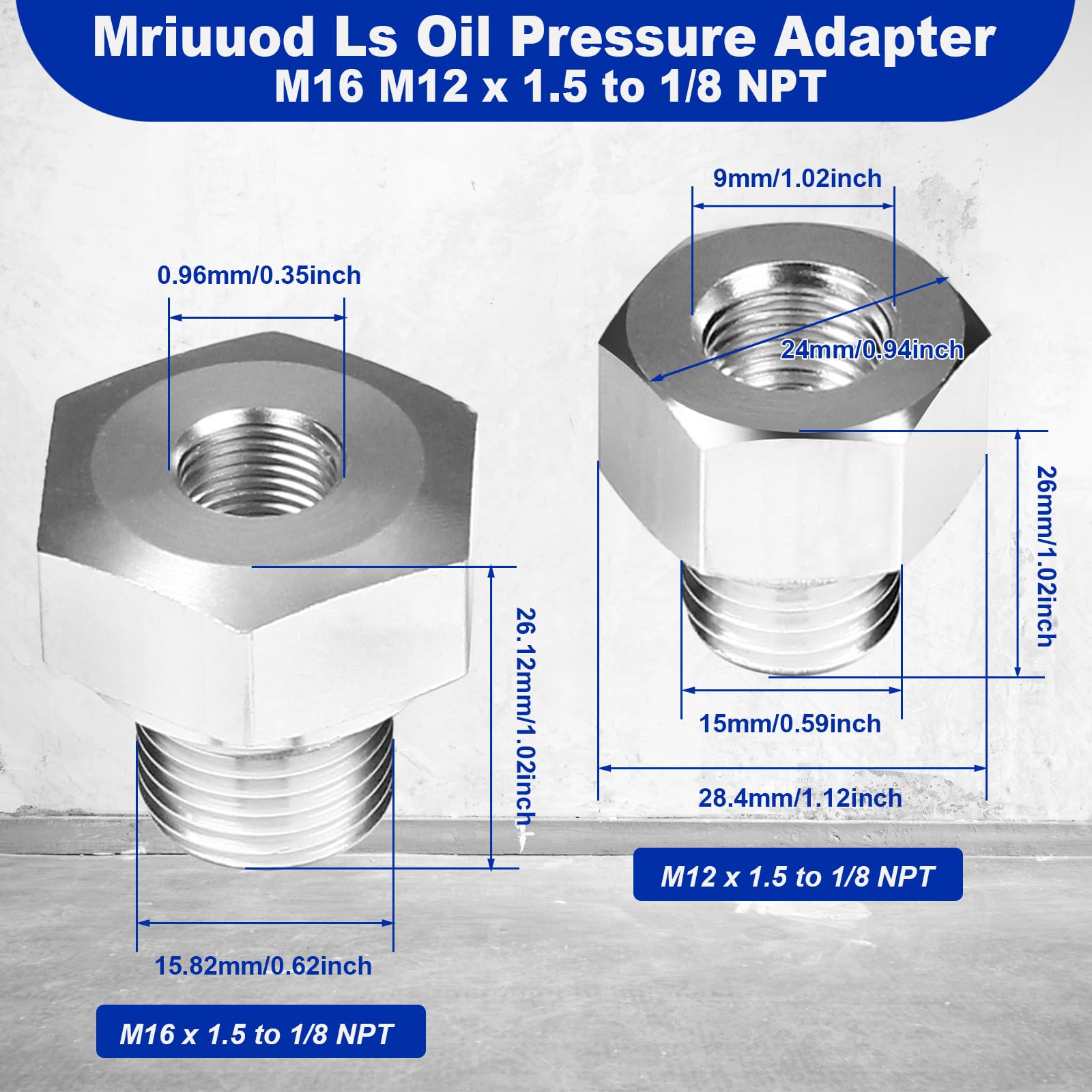 Mriuuod LS adapter side view highlighting threaded connections and compatibility
