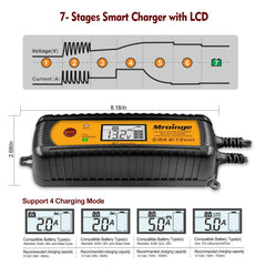 Mroinge maintenance mode battery clamps enable overnight upkeep.