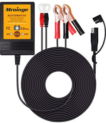 Mroinge MBC015 battery charger with clips for safe battery connection