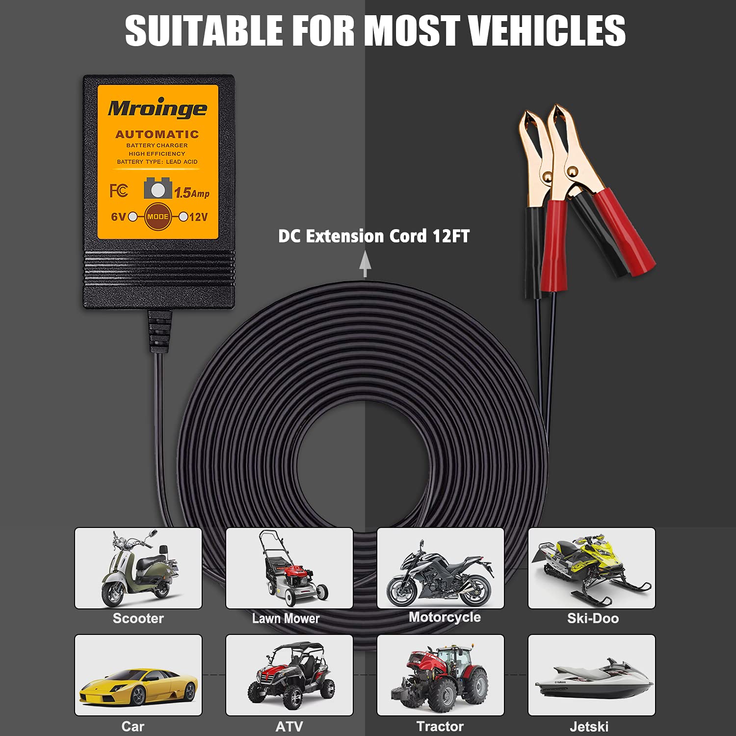 Mroinge MBC015 four-step charging optimizes battery power