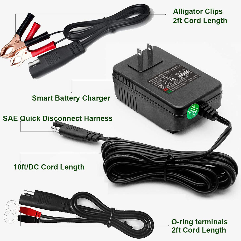 Mroinge MBC022 12 ft output cord enables flexible placement.