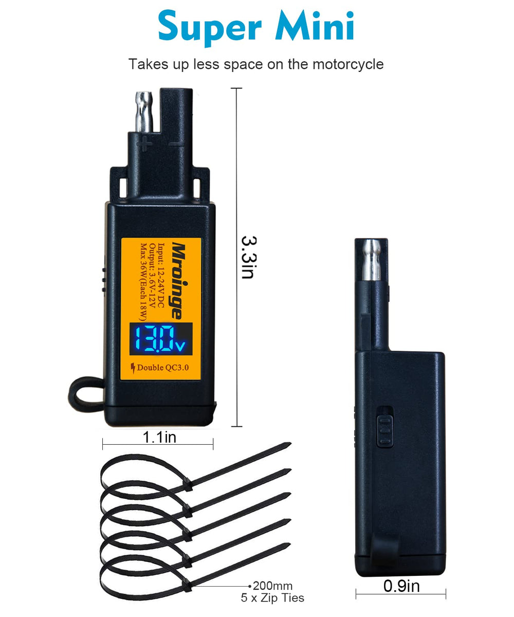 Mroinge SAE to USB extension cable ready for simple bike installation