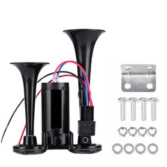 Mroy Mio 12V 600DB air horn kit shown from front view for trucks