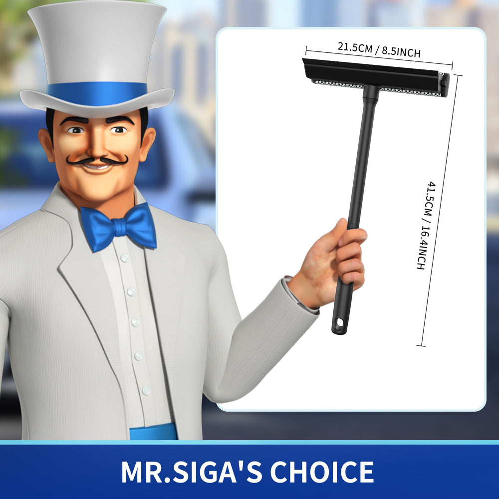 MR.SIGA netted sponge scrubber close-up for effective dust and grime removal