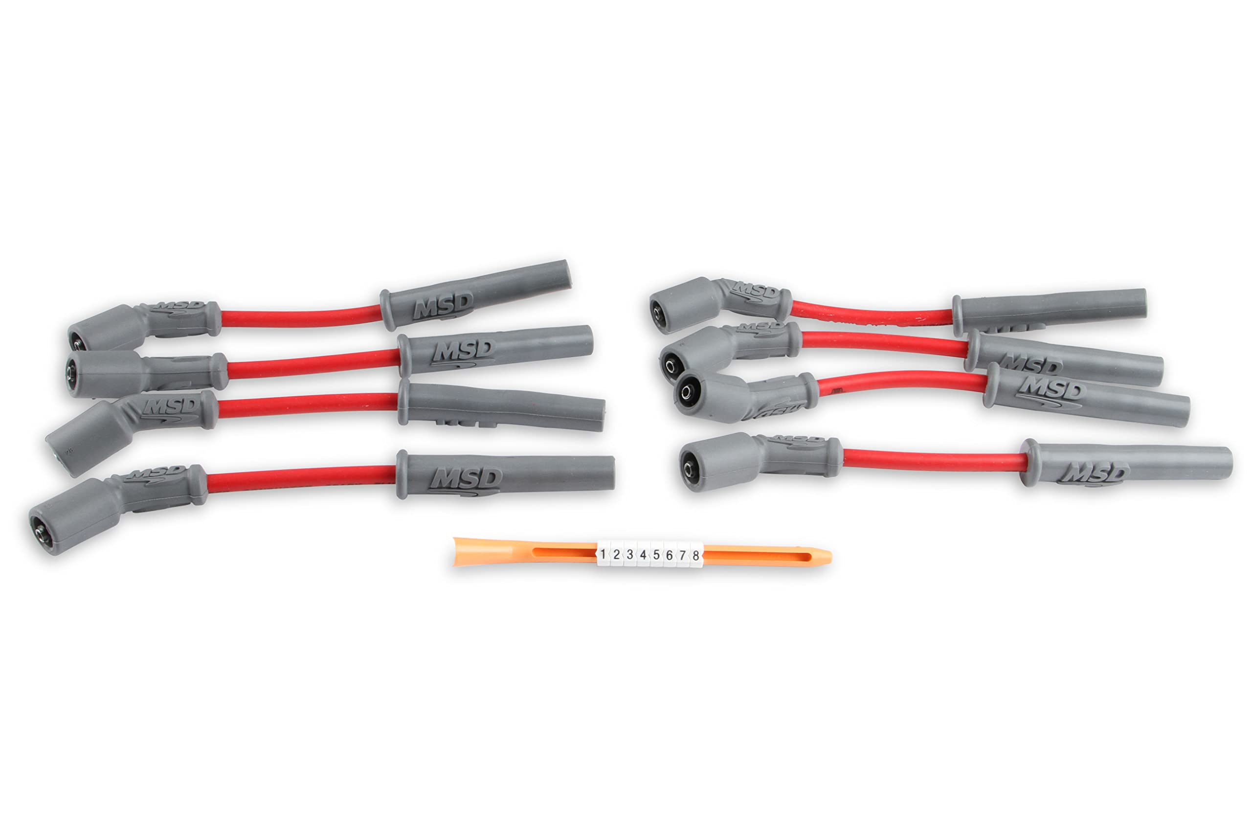 MSD 32819 red wires with grey boots for weather-resistant installation