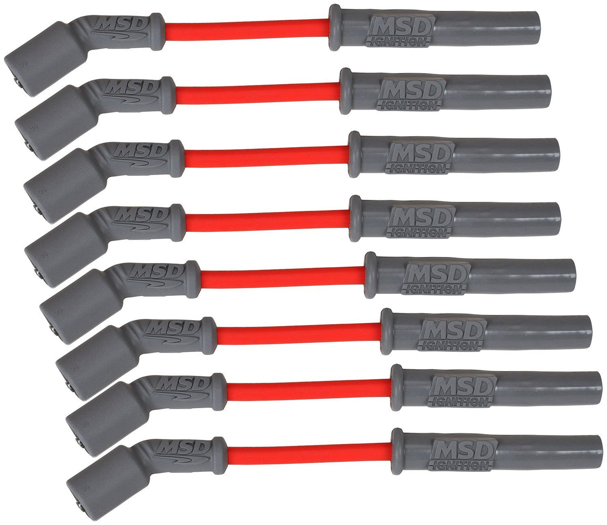 MSD 32819 red coil wire demonstrating high EMI suppression for performance engines