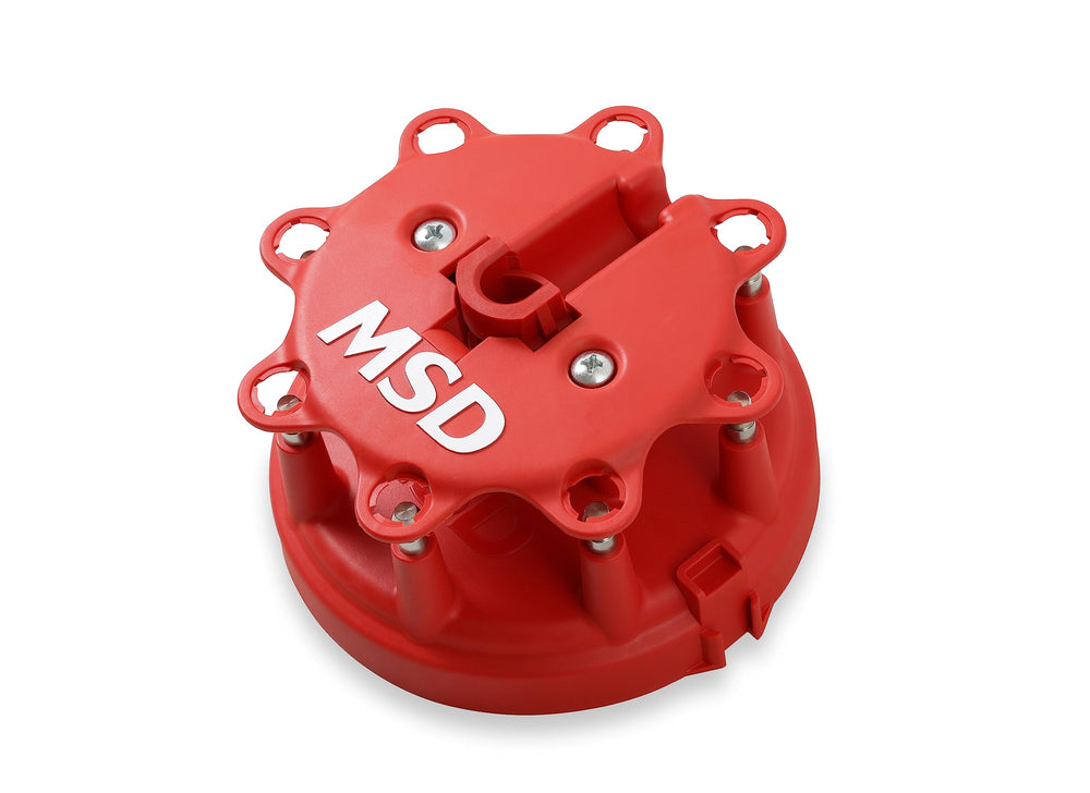 MSD cap brass contacts close-up emphasizing low resistance for spark
