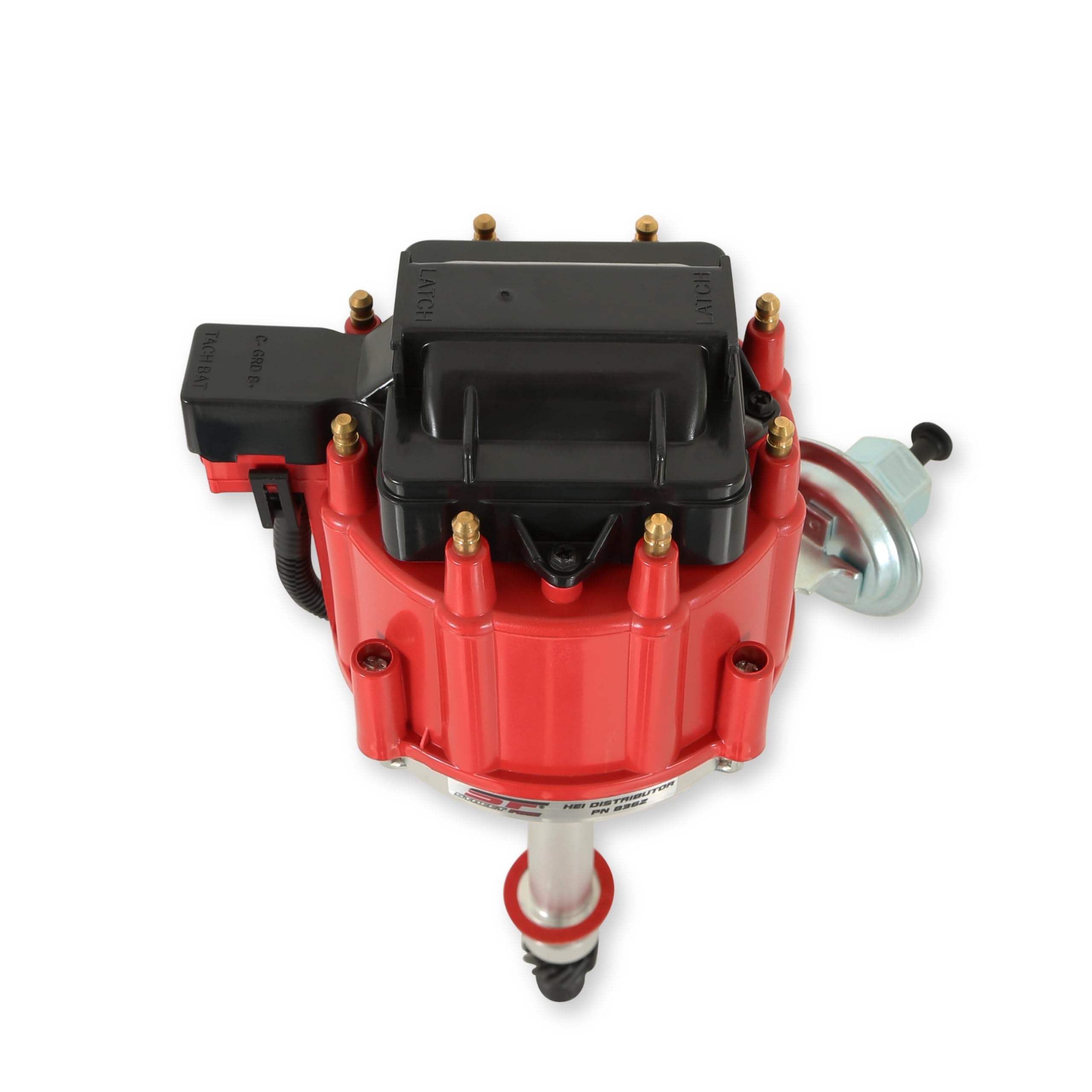MSD Street Fire 8362 HEI distributor welded weight pins secure timing.