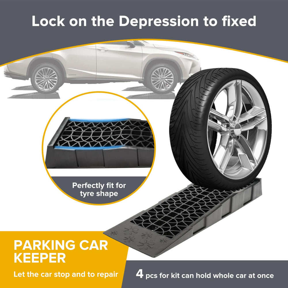 MS.GD Magisale ramps provide an 8.3-degree incline for low-clearance vehicles.