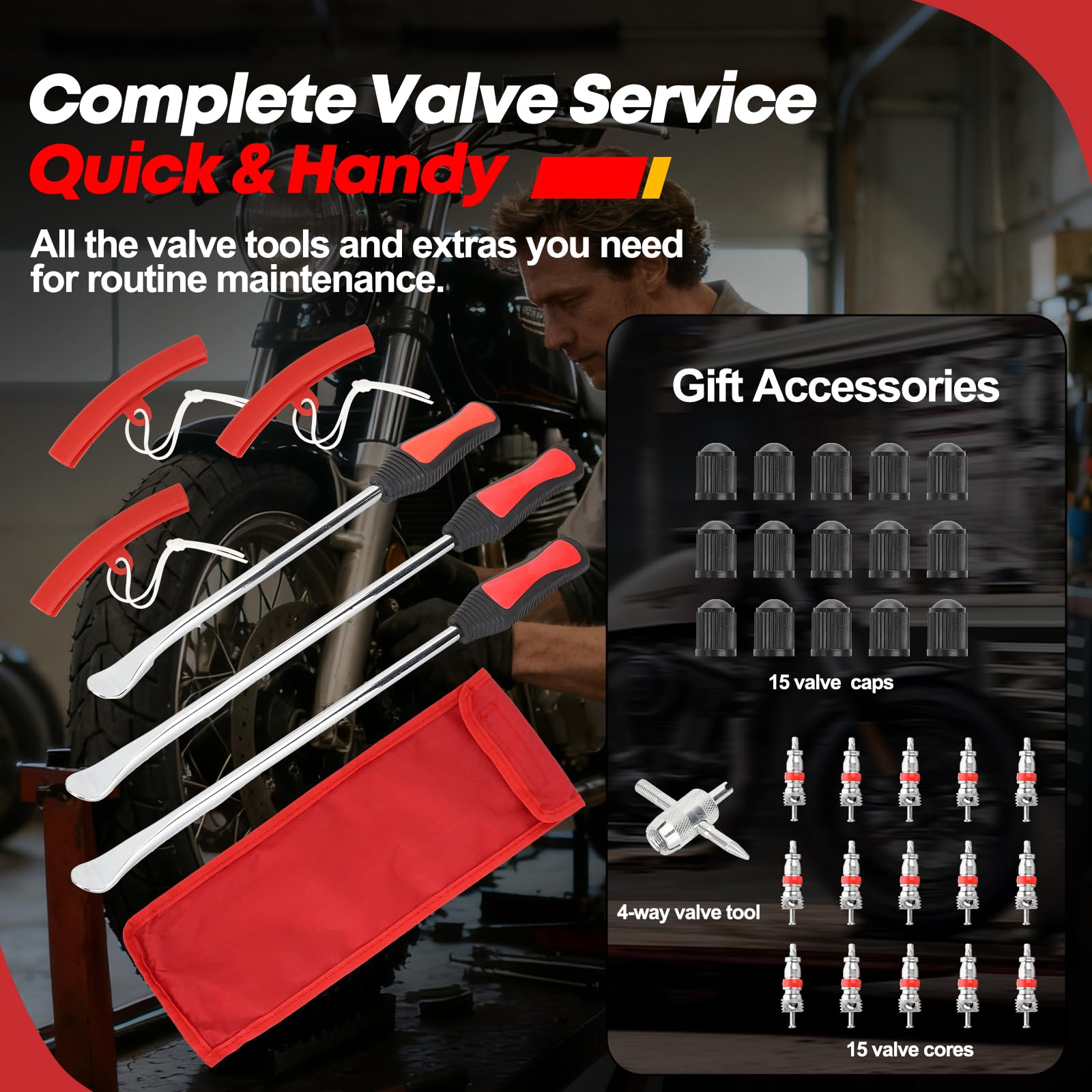 Msuhettu valve cores for quick maintenance and resealing