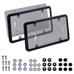 MTABCTY license plate cover front view protects from scratches while keeping plate visibility