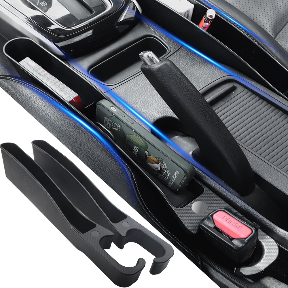 Mtverver car seat gap filler set—front view, helps prevent items from dropping