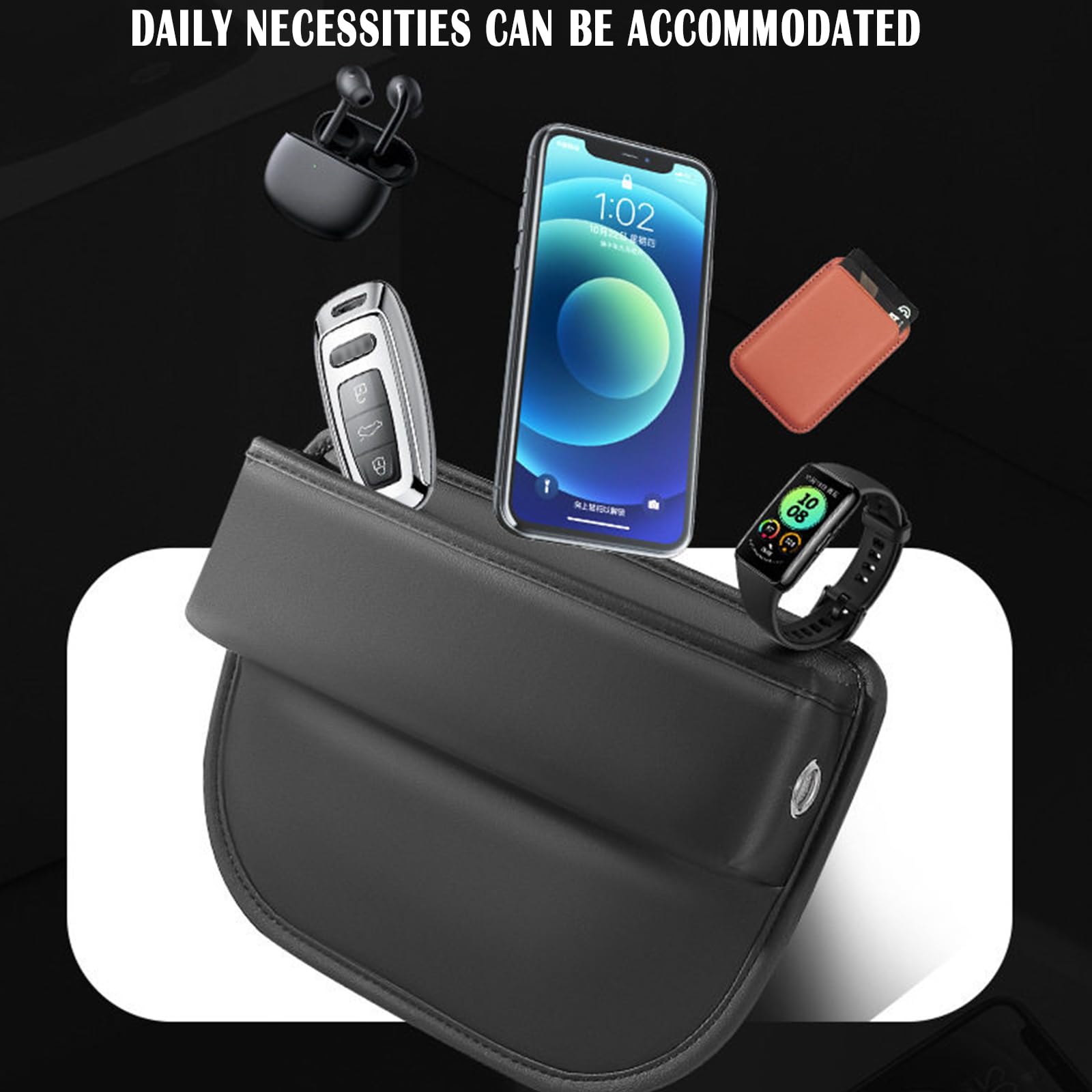 Mtverver front-seat organizer in SUV context keeps essentials organized.