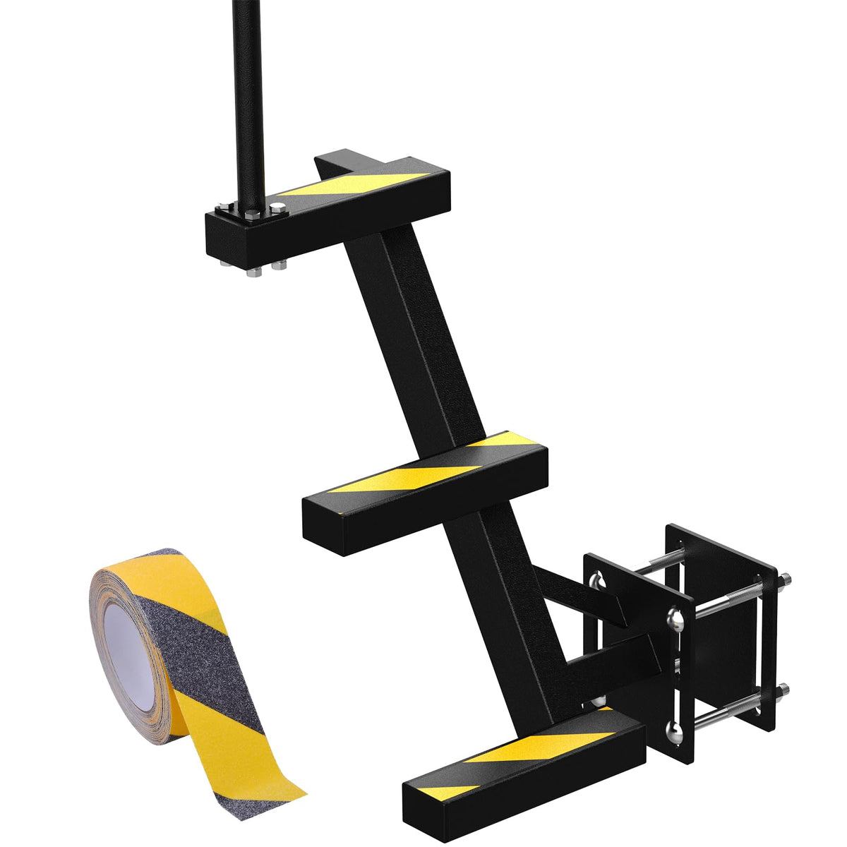 MTYIK boat trailer steps with heavy-duty frame for stable boarding