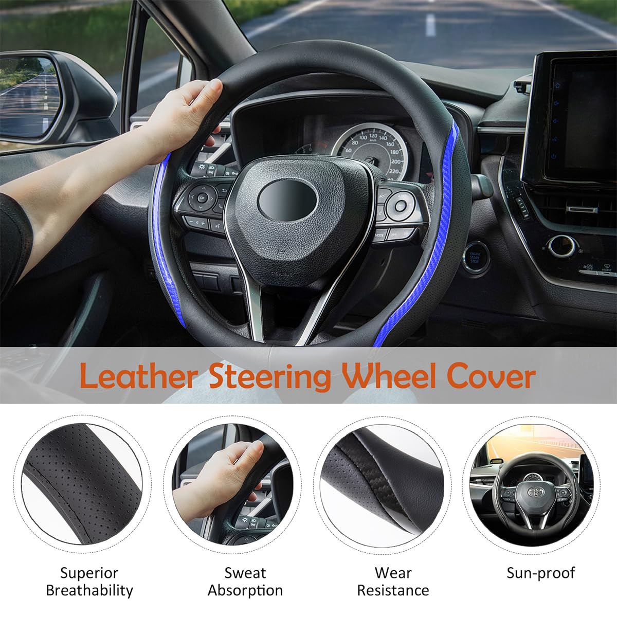 Muamos premium microfiber leather finish feels durable and comfortable to touch.