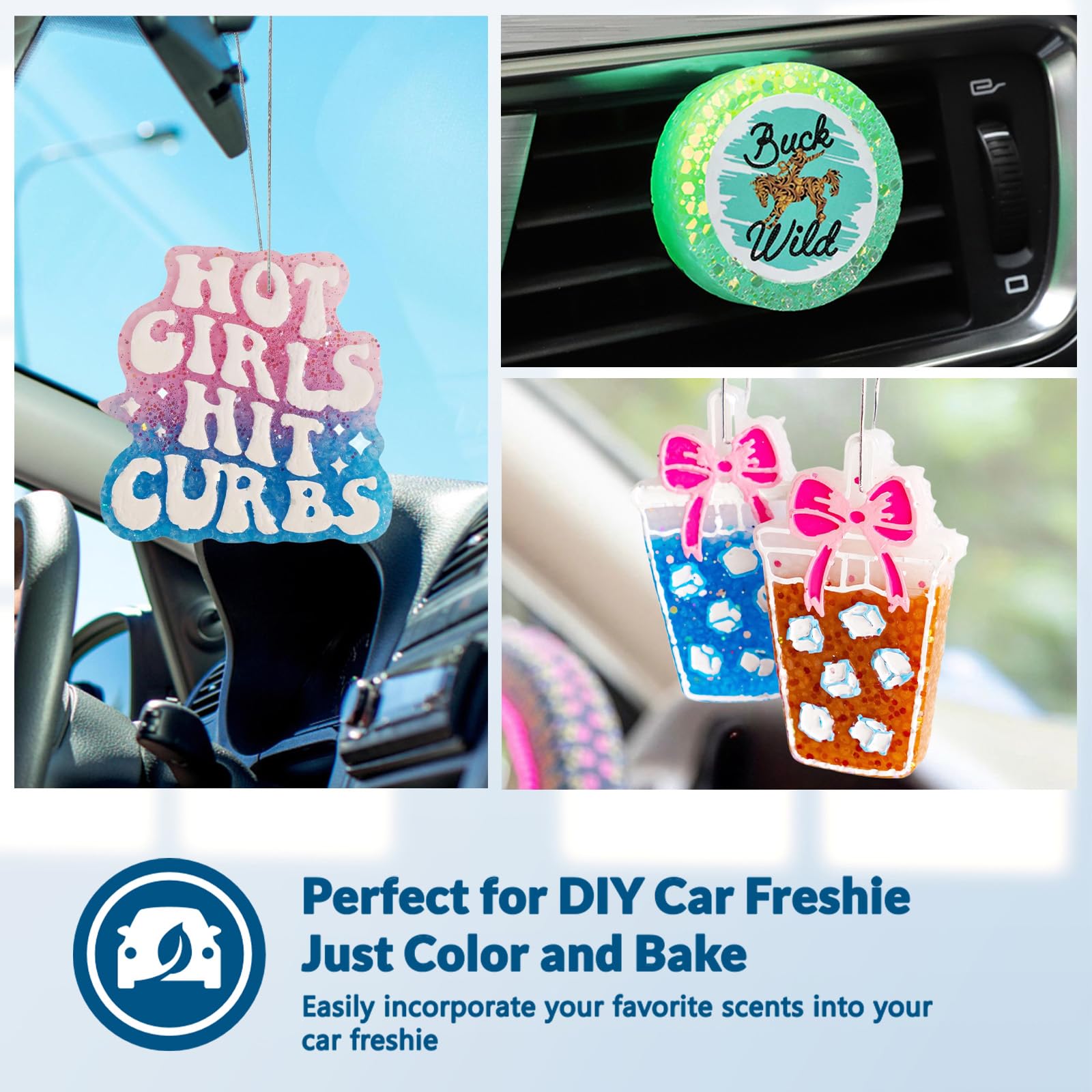 MUBYOK beads in car for on-the-go scent release.
