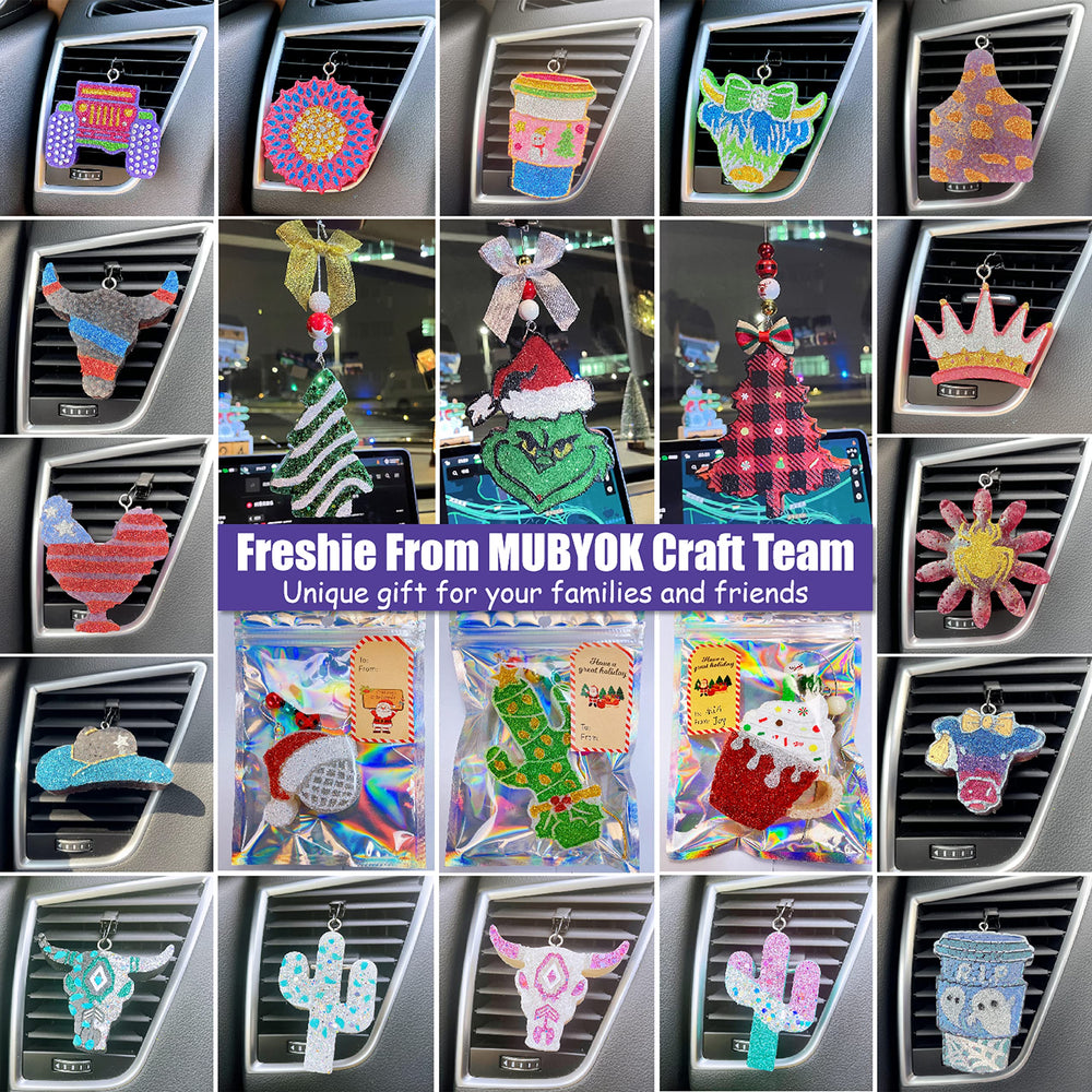MUBYOK beads closeup texture—high-quality EVA for smooth crafting.