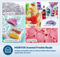 MUBYOK Midnight Ice beads closeup highlighting texture and scent potential.