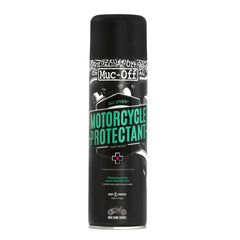 Muc-Off Motorcycle Protectant bottle applied to bodywork after washing for rust protection