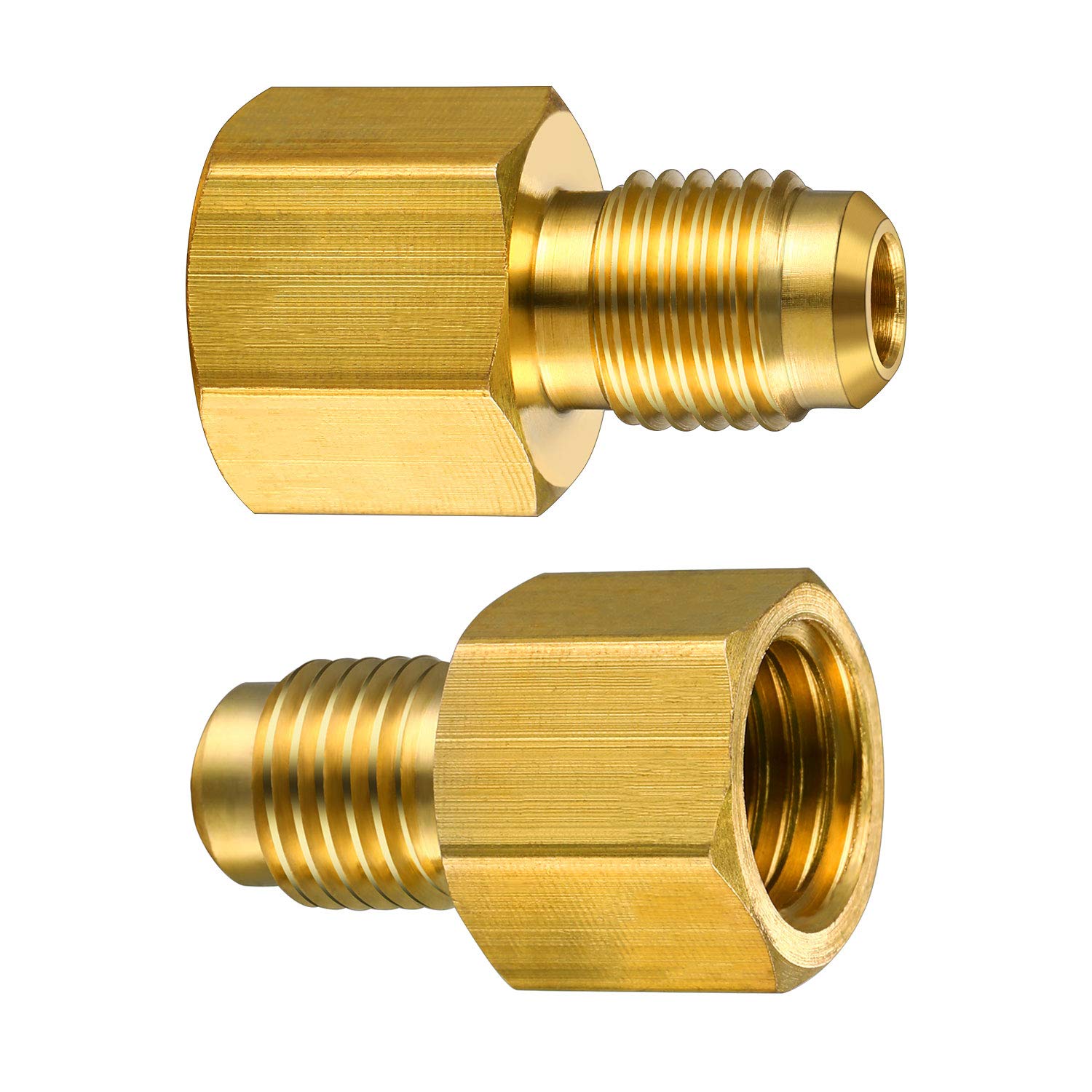 Mudder brass refrigerant adapters set durable and corrosion-resistant for repeated use