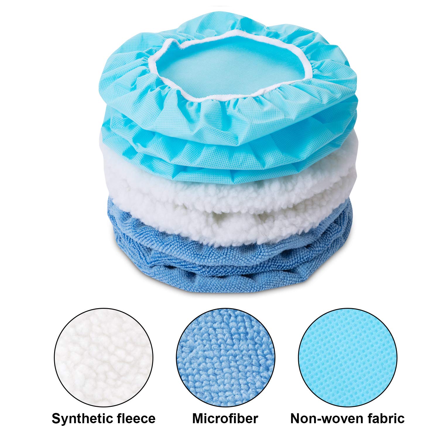 Mudder wax applicator bonnet for even product distribution and a showroom-ready shine