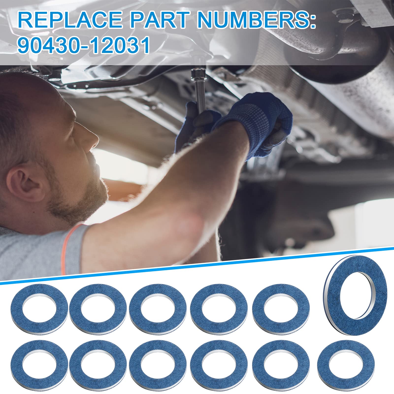 Mudder crush washers for Toyota and Scion, reliable fit and easy installation.