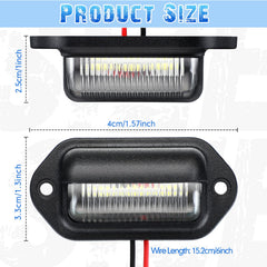 Mudder license light mounted on a truck for nighttime clarity