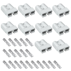 Muelnmey Anderson 50A connector body with quick disconnect for 6-12 AWG cables.