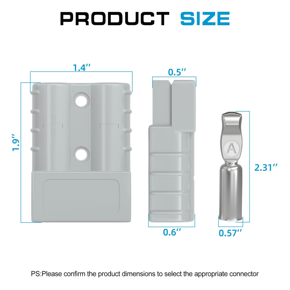 Muelnmey Anderson quick-disconnect housing shows rugged, flame-retardant PC shell.