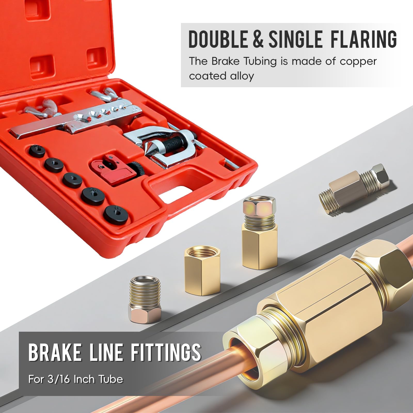 Muelnmey copper-coated steel lines support steady fuel and transmission routing as needed.