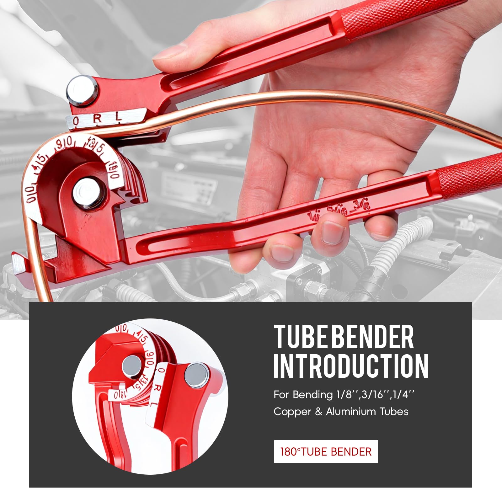 Muelnmey tube cutter and bender kit enables precise bends and clean cuts.