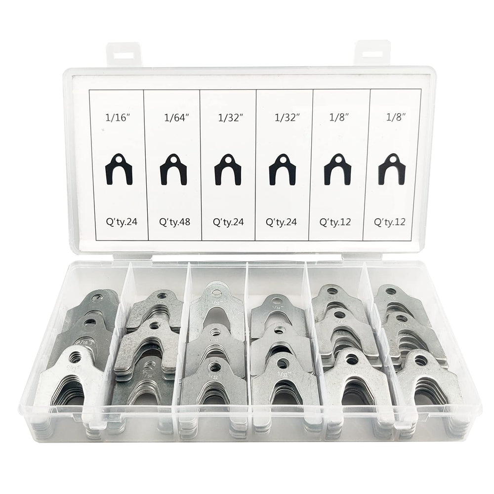MUFFINMAN 144pc alignment shim kit front view for precise front-end adjustments