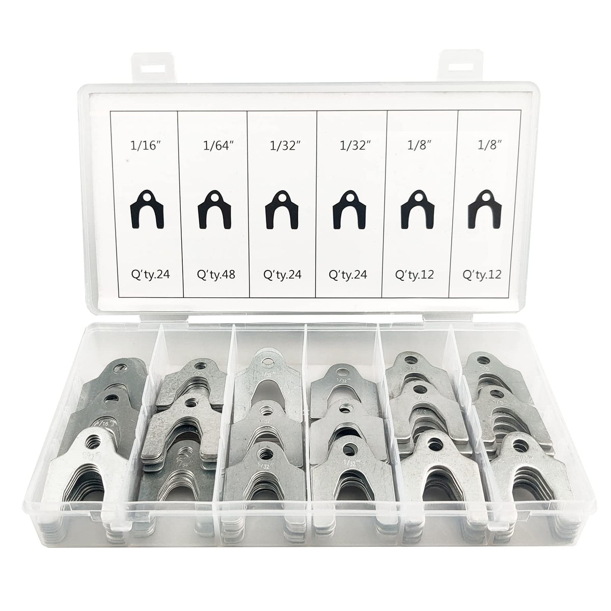 MUFFINMAN 144pc alignment shim kit front view for precise front-end adjustments