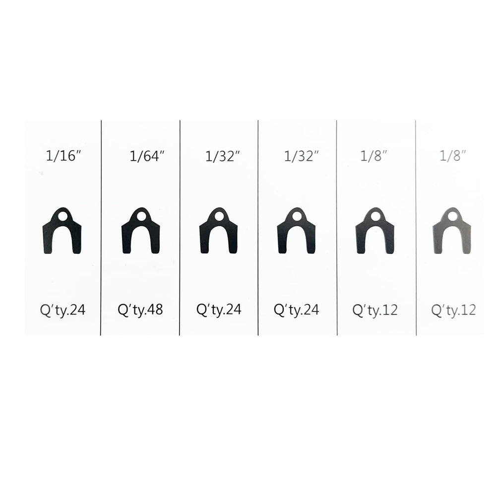 MUFFINMAN 144pc kit side view highlights versatile sizing for rear alignment
