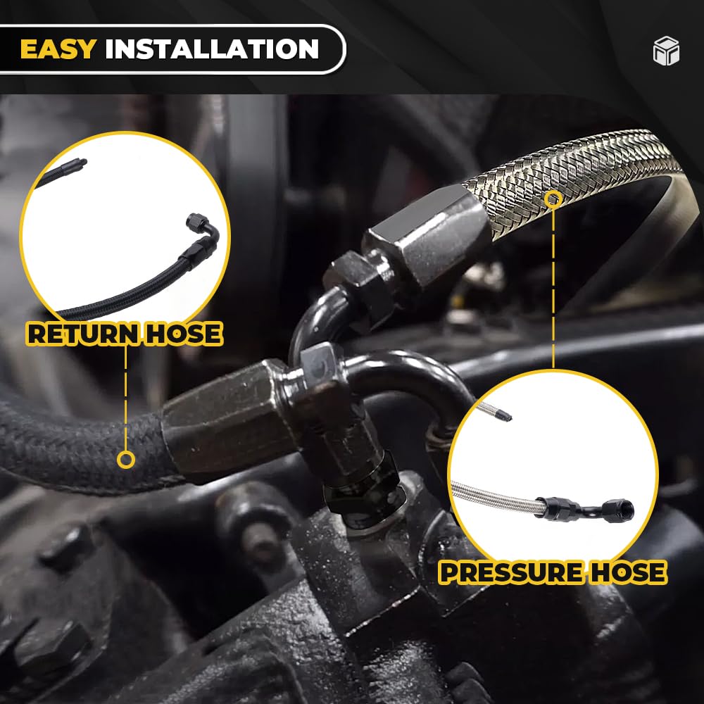 Muge Racing econ-O hose clamp secures hoses during install.