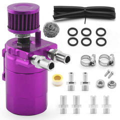 Muge Racing universal oil catch can 400ml body captures oil vapor and keeps the bay tidy
