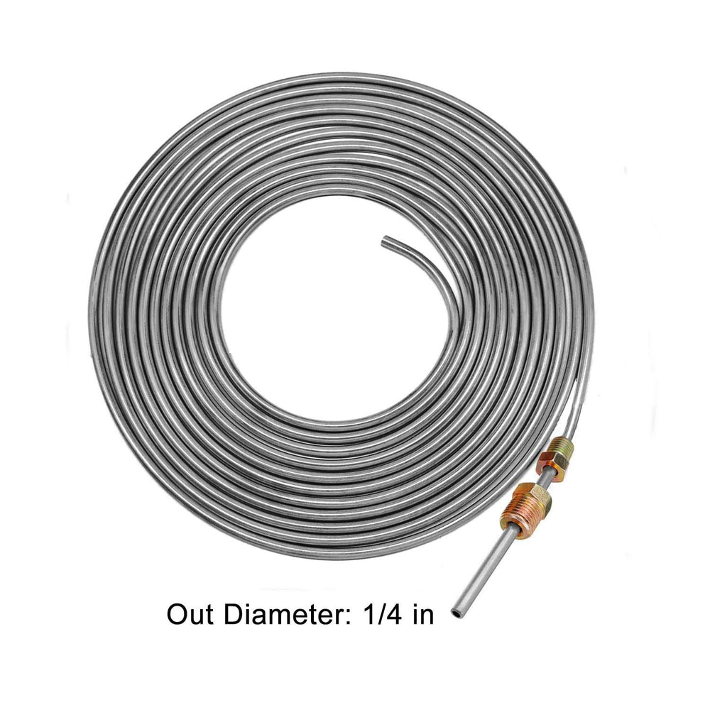 MuHize brake line 25ft flare-ready ends ready for install