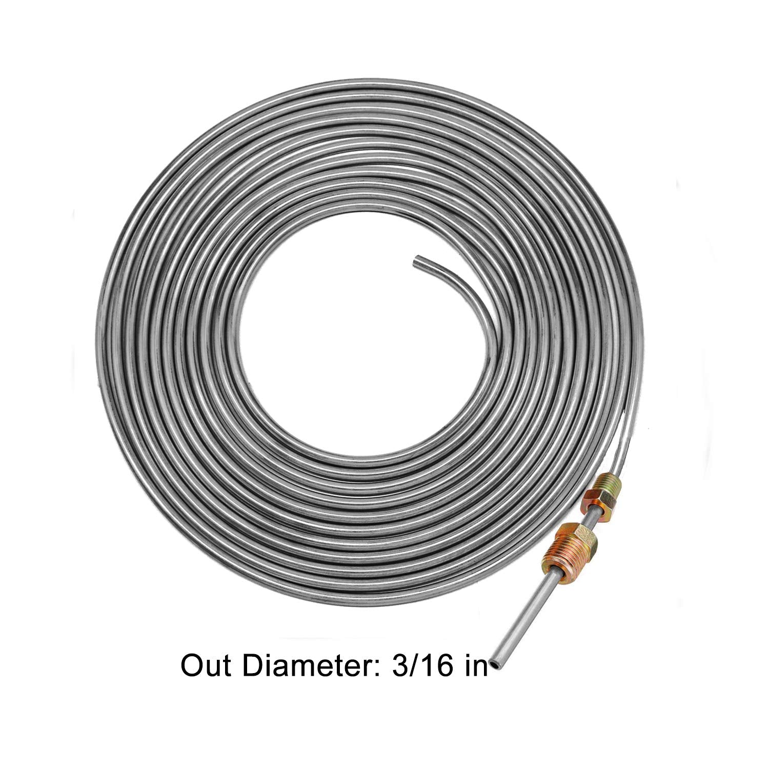 MuHize galvanized brake line surface indicates corrosion resistance.