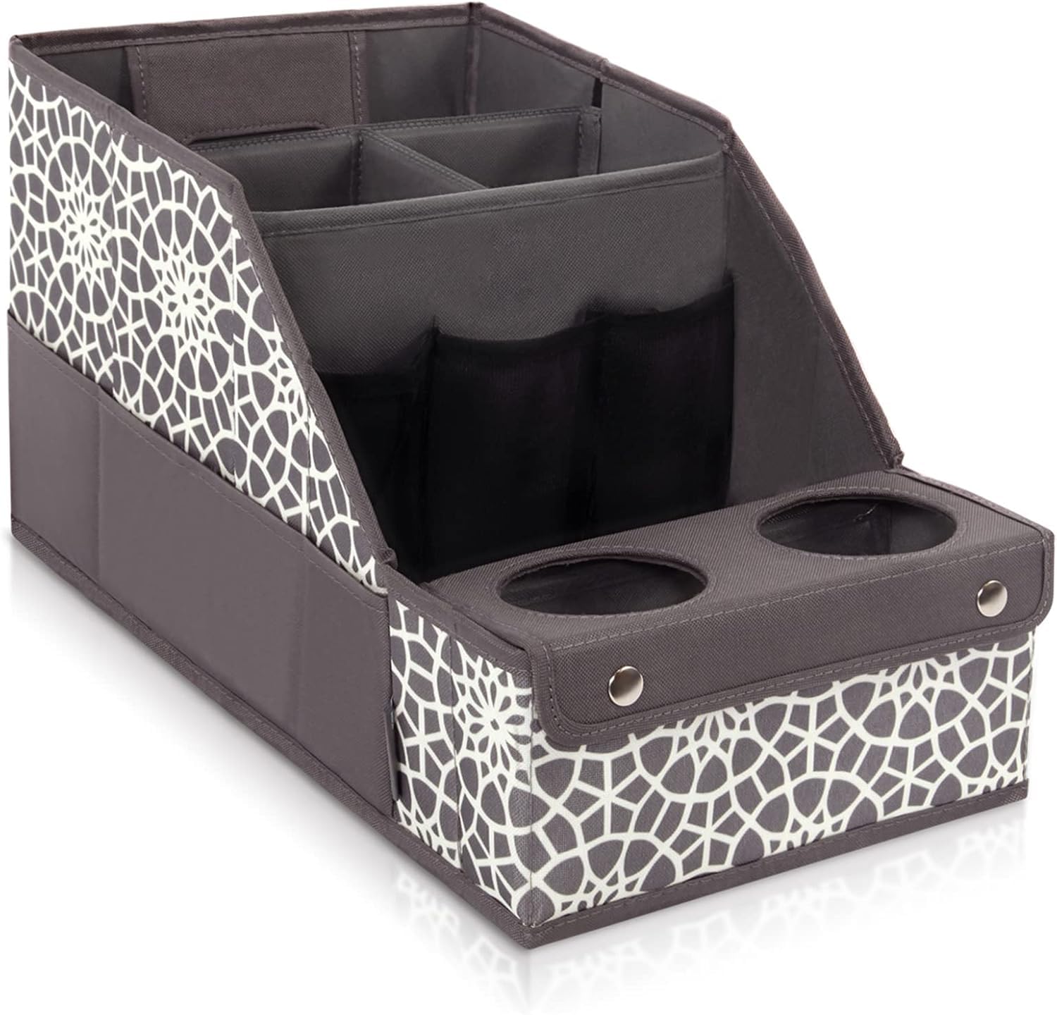 MULISOFT car seat organizer on the front seat keeps snacks, toys, and devices neatly within reach